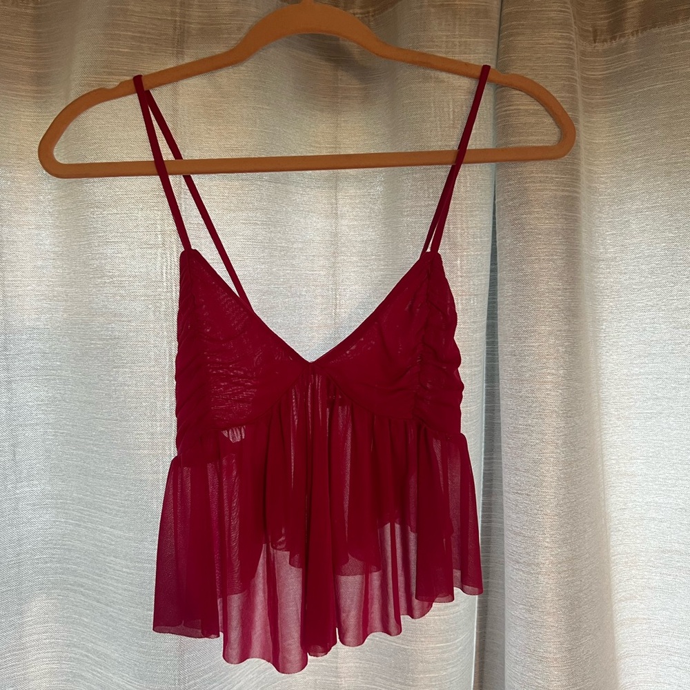 Urban outfitters, pink crop tank, size small